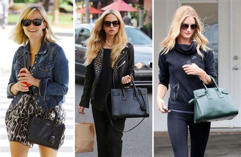 ysl west hollywood celebrity|Celebrities in Saint Laurent Classic Sac De Jour Bag.